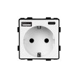 Modul / EU utičnica 16A sa USB A+C 3.1A 20W brzi punjač