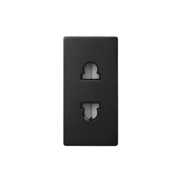 Modul / EURO- dvopolna utičnica- crna