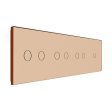 2 Tipke & 2 Tipke & 2 Tipke & 1 Tipka Stakleni Panel - zlatni