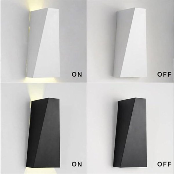 Vanjska zidna lampa Snaga 6W 3000K IP65- crna