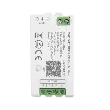 LED Kontroler TUYA Wi-Fi + RF dimer RGB C03W
