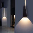 Vanjska zidna lampa Snaga 6W 3000K IP65- crna