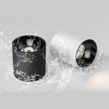 Nadgradni kvadratni LED reflektor Snaga 10W 4000K IP65- crna
