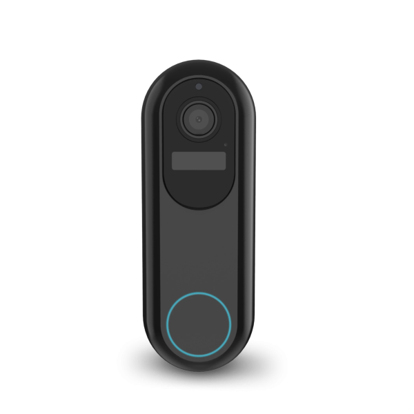 Wi-Fi Tuya video smart zvono 1080P, 2.4GHZ wi-fi, 2 way audio-crna