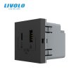 Modul / USB-1A1C 36W - crni
