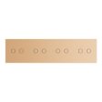 2 Tipke & 2 Tipke & 2 Tipke & 2 Tipke Stakleni Panel - zlatni