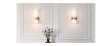 Zidna lampa D150*H400mm metal+staklo E14*1- bijela