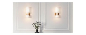 Zidna lampa D150*H400mm metal+staklo E14*1- bijela