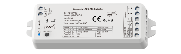 LED kontroler Bluetooth TUYA & RF - WB1