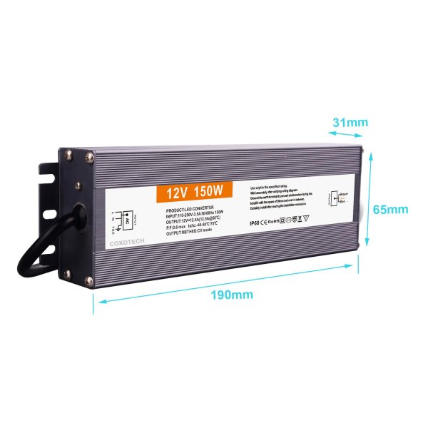 LED napajanje 150W 110-250V AC IP67