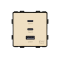 Modul / 2m USB brzi punjač 65W 1A+2C- zlatna