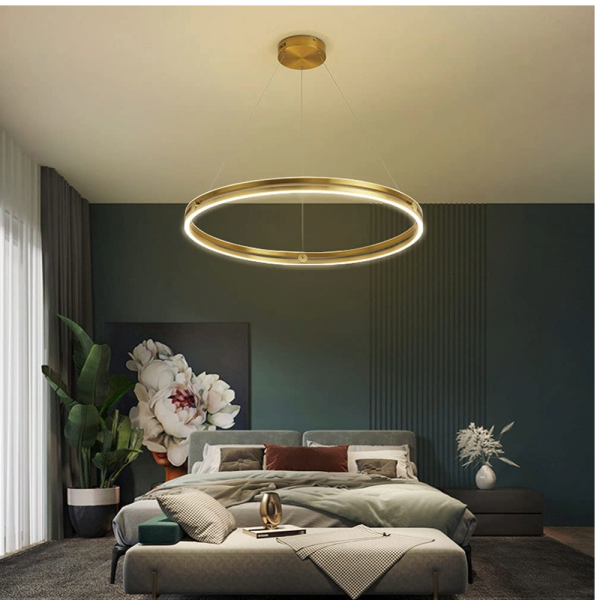 Stropna visilica RING fi800- 3000K- 36W- zlatna