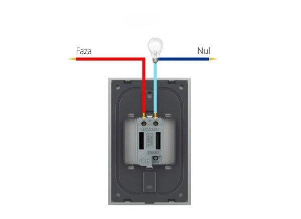 Modul / Jednopolni prekidač - sivi